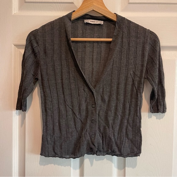 Zara knit button down cardigan - Picture 1 of 4